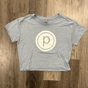 Pure Barre Gray Crop Top